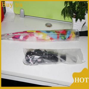 [Buytra] ถุงร่มแบบใช้แล้วทิ้ง100ชิ้นที่คลุมร่มพลาสติกใสกันน้ำสำหรับโรงแรมล็อบบี้ทางเข้าประตูกระเป๋าร่ม