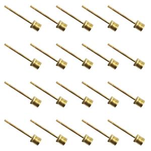 20 cái thép không gỉ bơm hơi kim bóng chuyền van Inflator Bộ chuyển đổi không khí Pin van khí Bộ chuyển đổi Bơm kim