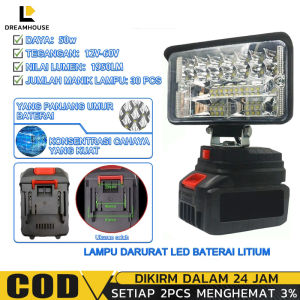 Cordless Lampu Sorot Kerja LED Baterai Work Lamp Senter USB/Lampu LED Portable Lamp Baterai 21V 48VF SUNC TOOLS