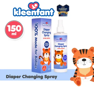 Kleenfant Diaper Changing Spray (150 ml) Tiny Bottle Extra Gentle and Sensitive Rash Spray for Baby Product