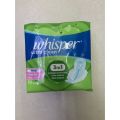 Băng vệ sinh WHISPER Ultra Clean 24cm - bvs Bịch 10 Miếng / Whisper Wing Regular Flow cánh loại dày 10 miếng - Mun Fashion Shop. 