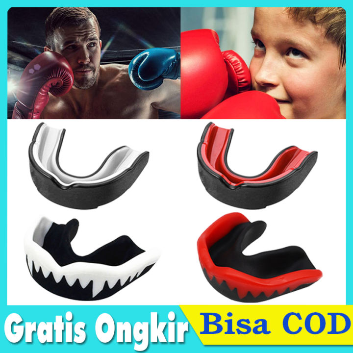Gum Shield Gumshield Pelindung Gigi Silikon Mouthguard Mouth Guard Boxing Basket Taekwondo Pelindung Mulut Untuk Olahraga