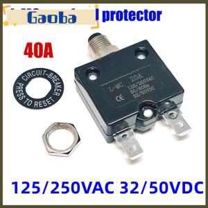 gaoba 20A 25A 30A 40A Circuit Breaker Overload Overcurrent Protector L-MC Series Switch Fuse DIY Electronic Accessories