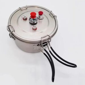 btnx 1200ML portablepressure cooker with steam basket for outdoor use 3M8Q4