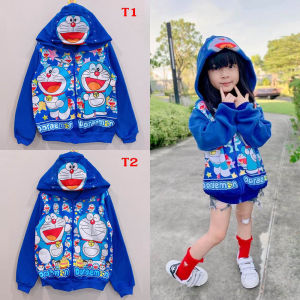 2-9 หนังสือ เสื้อกันหนาวโดเรม่อน ผ้าสำลี มีฮู้ด ผู้หญิง, เด็ก, ผู้หญิง ชุด 364