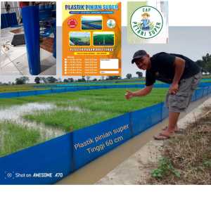 Plastik Pagar Benih Padi Sawah/Plastik Fiber Benih Padi Sawah anti tikus lebar 60 cm panjang -+45 mtr 1 roll
