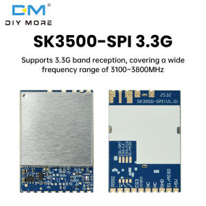 diymore SK3500-SPI 3.3G Image Transmission Module Fpv Analog Wireless Audio And Video Transmission Receiving Module Receiving Frequency Range 3100-3800MHz