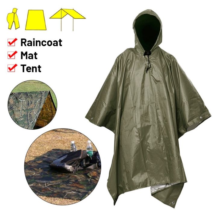 Multifunctional 3L Poncho Rain Coat