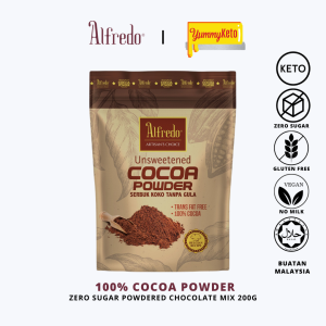 Alfredo COCOA POWDER Keto Vegan Zero Sugar