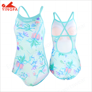 Ladies Swimming Outfit Hot Spring One Piece Swimsuit Printed Bikini 2024 Women New Professional Sports Swimwear