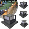 Vimite Led Solar Post Light Outdoor Waterproof Automatic Sensor Fence Column Lamp Decorative Garden Lights for House Gate Pillar Lighting Warm White. 