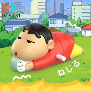 JEOBEST Dont Want To Get Up! Crayon Shin-chan Crawling And Cycing Clockwork Toys Movable Tide Play Toys Desktop Decoration Movable New Life