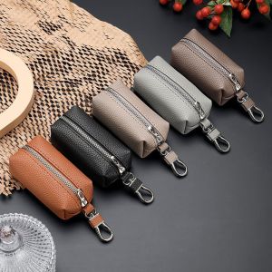 กระเป๋ากุญแจเก็บของหนังสำหรับผู้หญิงและผู้ชายที่ดูดีของ LEBI ที่ใส่กุญแจในครัวเรือนขนาดเล็กเคสกุญแจรถยนต์ประณีต