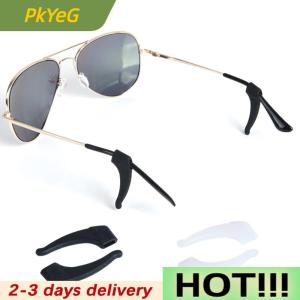 PkYeG 1Pair Anti Slip Glasses Ear Hooks Tip Eyeglasses Grip Temple Silicone Anti-Skid Holder Glasses Frame Leg Sleeves Accessories
