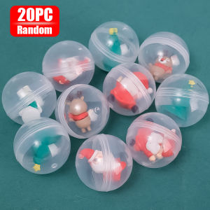 【Giáng sinh trang trí mặt hàng 2024 】🔥20Pcs Dễ Thương Mini bóng giáng sinh Búp Bê Gacha Đồ Chơi Santa Claus Elk Xoay Trứng Trẻ Em Món Quà Giáng Sinh 32Mm