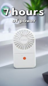 ORICO - Rechargeable Foldable Fan Mini Portable Handheld Fan USB Charging Strong Wind for Outdoor Office School Student(fFAN)