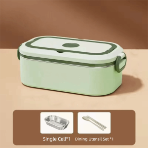 MNTT Divided Lunch Box Large Capacity Leakproof Food Container Insulation Stackable Stainless Steel Food Box Office