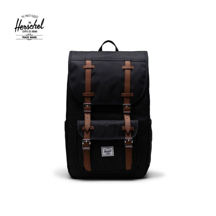 herschel backpack lazada Herschel Little America MidVolume Backpack Black Us 25L 600D Polyester  Casual Backpack Unisex 20.7L Laptop Backpack New Herschel Supply Co.  Backpack - Lazada