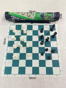 JOYL International chess  set easy to carry roll up artificial leather