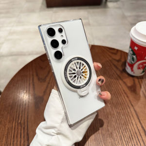 Luxury For Magsafe Wireless Charging Phone Cases For Samsung Galaxy S23 S24 Ultra Plus Cover for Samsung Galaxy S23Ultra S23Plus S24Plus S24Ultra Case 360 Full Protection Shockproof Case Ring Holder With Rotating Ring Holder Stand For S23Ultra Case