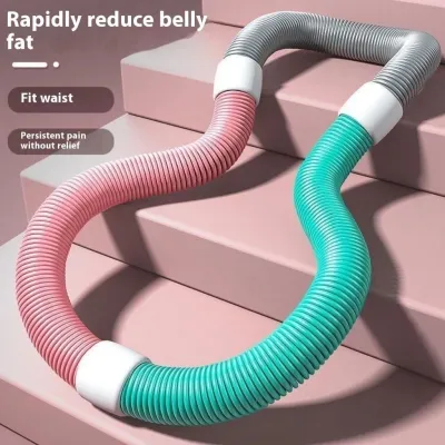 Spring Hula Hoop Belly Exercise Tool Foldable Female Abdominal Weighted Loss Gym Equipment 1.5kg
