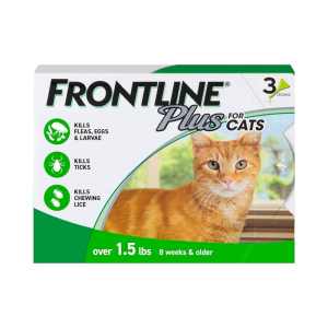 FRONTLINE Plus Anti Ticks and Fleas Control for Dogs and Cats Repellent Anti-Flea Anti-Itching