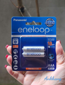 Pin sạc AA 2000mAh AAA 800mAh eneloop Panasonic chính hãng Made in Japan