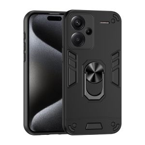 Armor Magne Holder Metal Ring Case For Xiaomi Redmi Note 13 Pro 4G Pro+ Plus 5G Camera Lens Protection Funda