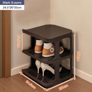 【WHE】Multi-tier Shoe Rack Simple Storage Rack For Dormitory Bedroom Shoe Storage Organizer Shelf strong and durable multi-layer plastic shoe rack for home entrance small dormitory floor shoe cabinet