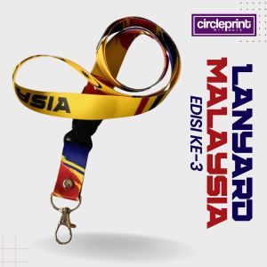 D3 Lanyard Design Malaysia with Buckle and Silver Lobster Hook 4 different colour