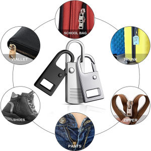 ชุดซ่อมซิปตัวดึงซิปอเนกประสงค์2ชิ้นซิปถอดเปลี่ยนซ่อมซิปได้ทันที