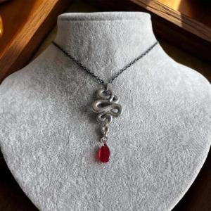 [haoh] Bat Vòng cổ Gothic đồ trang sức BAT cánh pha lê mặt dây chuyền vòng cổ cá tính dây chuyền trang sức phụ kiện