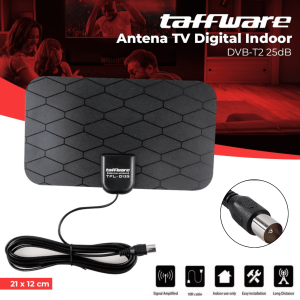[ BERGARANSI ] Antena Digital TV LED Tabung Semua Siaran 2025 DVB-T2 Penguatan Tinggi 25DB High Signal 4K Taffware TFL-D139 Original - Antena TV Digital Indor Terbaik Super Jernih Anti Petir Cocok Dipedesaan Perkampungan Daerah Pedalaman Antenna Televisi