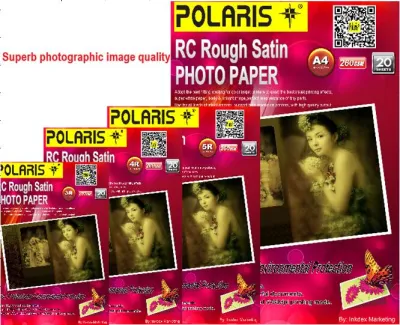 Polaris RC Rough Satin Photo Paper A4/5R/4R/3R 260gsm 20sheets/pack