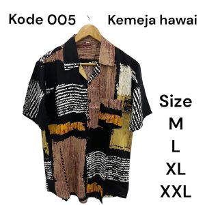 KEMEJA PRIA 002 / KEMEJA PANTAI / HEM COWOK HAWAI / KEMEJA COWOK MOTIF
