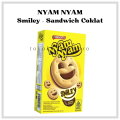 Nyam Nyam Smiley Kemasan 45 gram - Sandwich Coklat - Biskuit Anak. 