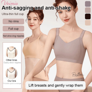 Womens antisagging adjustable bra Large size bra controlling armpit fat Wireless push-up underwear