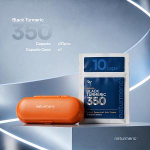 Naturmeric Black Turmeric 350™ – 10 Capsules with Premium Capsule Case