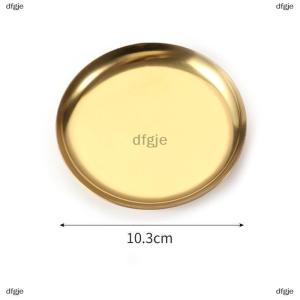 [COD] dfgje Ánh Sáng Sang Trọng Phong Cách Kim Loại Trang Sức Khay Thép Không Gỉ Lưu Trữ Khay Ký Túc Xá Mỹ Phẩm Trang Sức Tấm Trang Trí