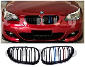 BMW E60 Msport double line grill