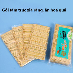 4 túi Cói tăm trúc xỉa răng ăn hoa quả CINDY