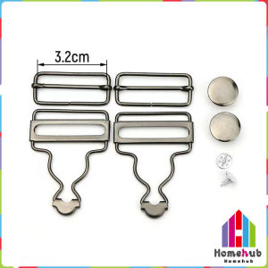 HB Overalls Metal Buckles Replacement Suspender Buckles Overall Clip Replacement 1Set