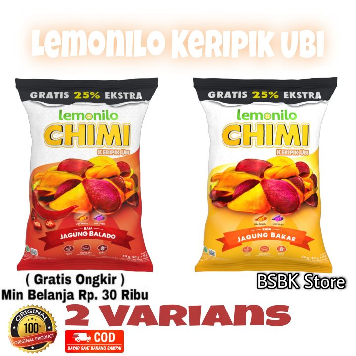 Lemonilo Chimi Keripik Ubi 2 Varian Rasa / Lemonilo Chimi Ubi ...