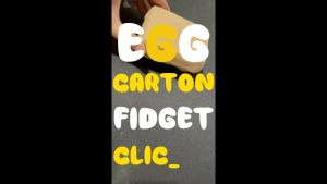 PixelBlock3D Egg Carton Fidget Clicker Dozen Eggs Anxiety Clicky