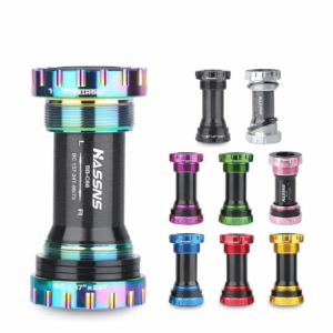RGFV Aluminum Alloy Bike Bottom Bracket BB52/24mm Threaded BB52 Bottom Bracket Threaded Bottom Bracket Durable Bicycle Bottom Bracket MTB