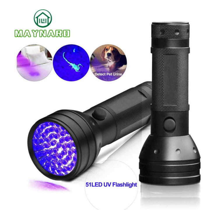 Black Light UV Flashlight, 100 LED Blacklight Flashlights 395 nM Pet Urine Detector for Cat Urine, Stains, Bed Bug, Batteries not Included