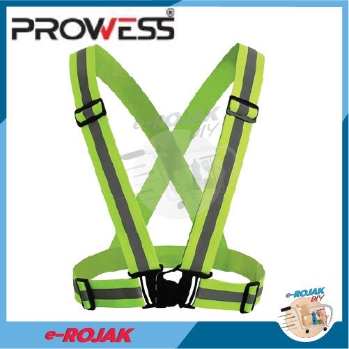 Fluorescent Green Color Reflective Elastic Strap Safety Vest Belt