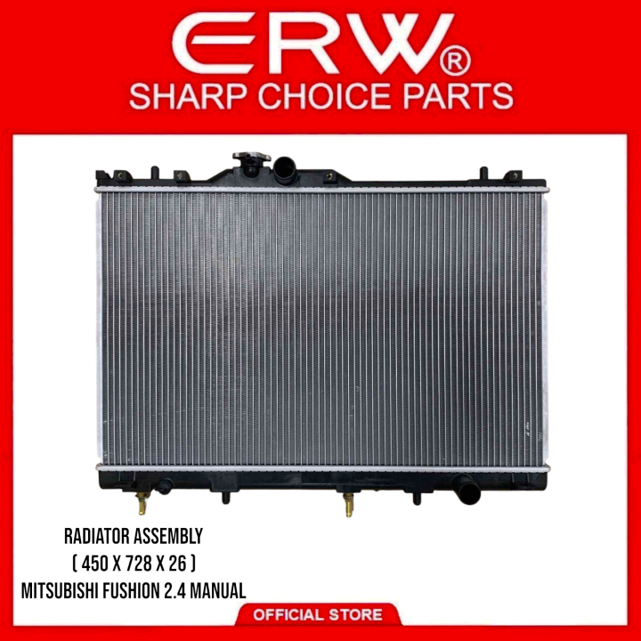 RADIATOR FOR MITSUBISHI FUSION 2.4 AUTOMATIC (PLASTIC ) (1PC)( 450 X ...