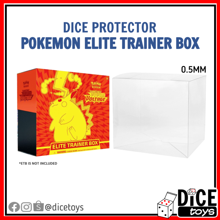 DICE Protector Pokemon Elite Trainer Box Protector 0.5mm Hard PET