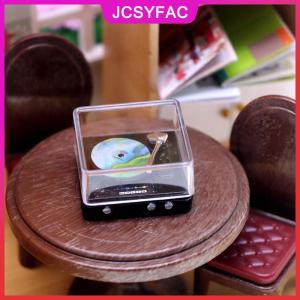 JCSYFAC 1:12 Dollhouse thu nhỏ Máy nghe nhạc CD máy nghe nhạc đĩa nhà mô hình trang trí nội thất đồ chơi nhà búp bê phụ kiện